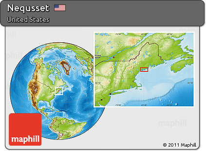Physical Location Map of Nequsset