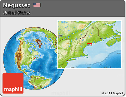 Physical Location Map of Nequsset
