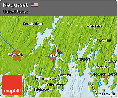 Physical Map of Nequsset