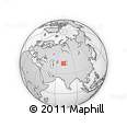 Outline Map of the Area around 43° 53' 30" N, 71° 28' 29" E, rectangular outline