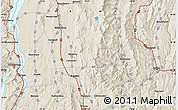 Shaded Relief Map of the area around 43° 53' 30" N, 73° 1' 30" W