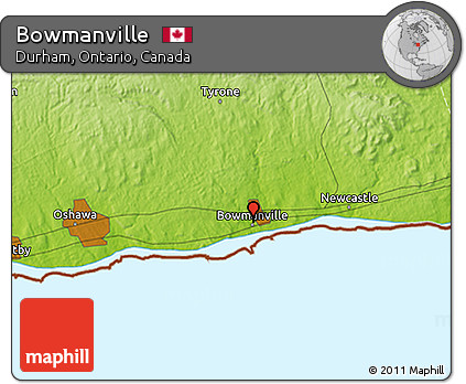 Physical 3D Map of Bowmanville