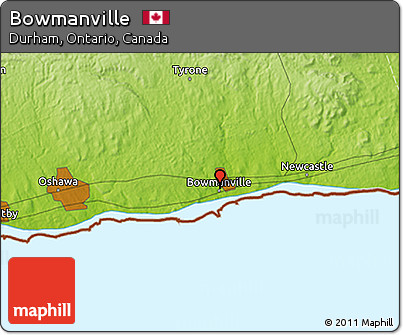 Physical 3D Map of Bowmanville
