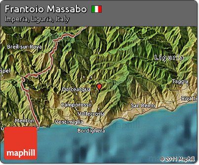 Satellite 3D Map of Frantoio Massabo
