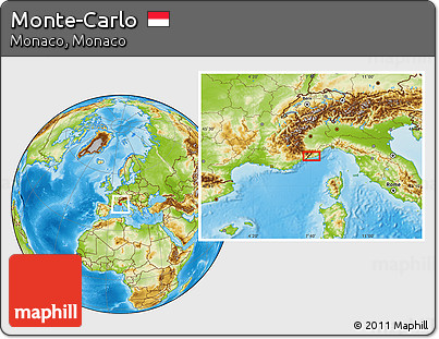 Physical Location Map of Monte-Carlo
