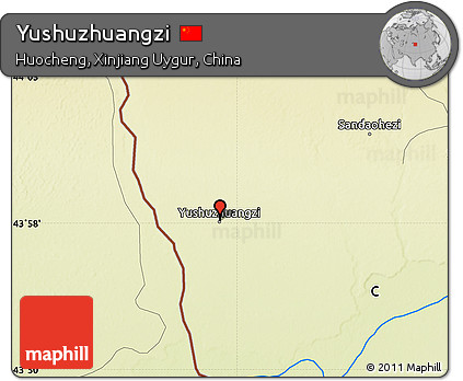 Physical Map of Yushuzhuangzi