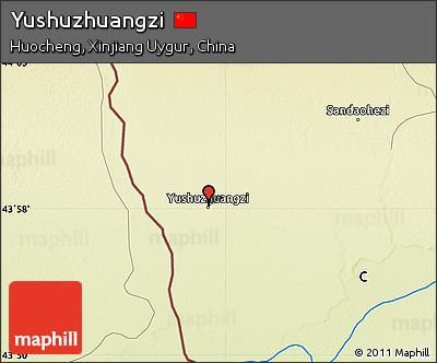 Physical Map of Yushuzhuangzi