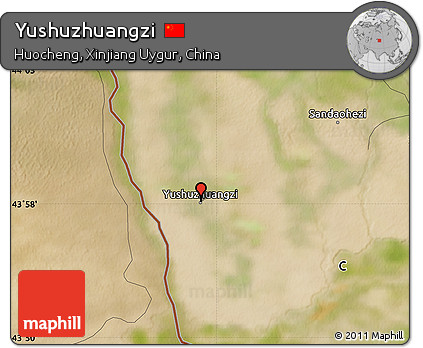 Satellite Map of Yushuzhuangzi