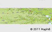 Physical Panoramic Map of the area around 43° 53' 30" N, 91° 43' 29" W