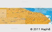 Political Panoramic Map of the area around 43° 53' 30" N, 91° 43' 29" W