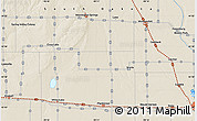 Shaded Relief Map of Wessington Springs