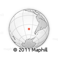 Outline Map of the Area around 43° 10' 22" S, 101° 55' 30" W, rectangular outline