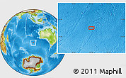 Physical Location Map of the area around 43° 10' 22" S, 102° 4' 29" E