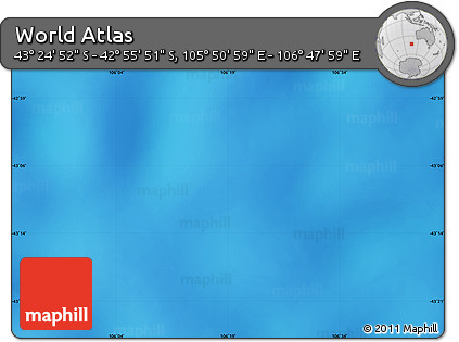 Physical Map of the Area around 43° 10' 22" S, 106° 19' 29" E