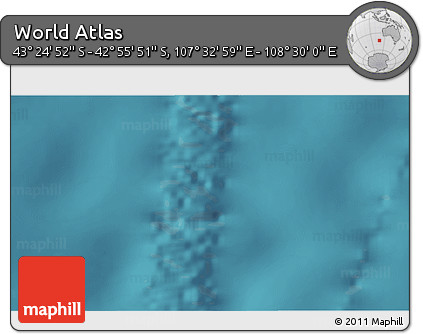 Satellite 3D Map of the Area around 43° 10' 22" S, 108° 1' 30" E