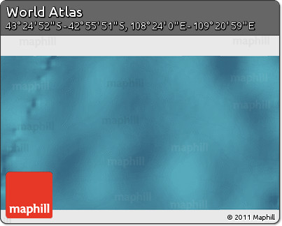 Satellite 3D Map of the Area around 43° 10' 22" S, 108° 52' 30" E