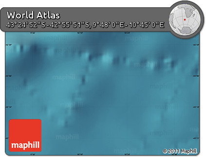 Satellite Map of the Area around 43° 10' 22" S, 10° 16' 30" E