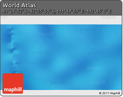 Shaded Relief 3D Map of the Area around 43° 10' 22" S, 112° 16' 30" E