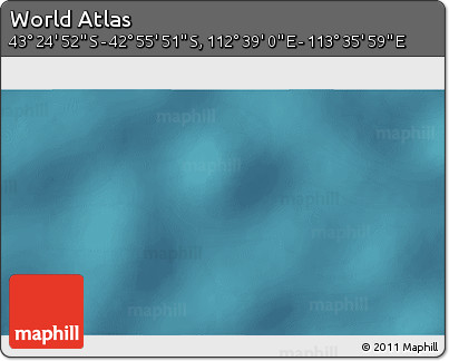 Satellite 3D Map of the Area around 43° 10' 22" S, 113° 7' 30" E