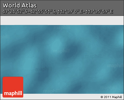 Satellite 3D Map of the Area around 43° 10' 22" S, 113° 7' 30" E