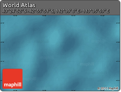Satellite Map of the Area around 43° 10' 22" S, 113° 7' 30" E