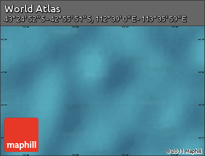Satellite Map of the Area around 43° 10' 22" S, 113° 7' 30" E