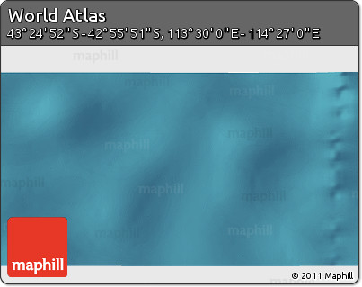 Satellite 3D Map of the Area around 43° 10' 22" S, 113° 58' 29" E