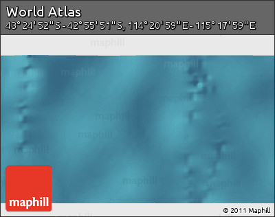 Satellite 3D Map of the Area around 43° 10' 22" S, 114° 49' 29" E