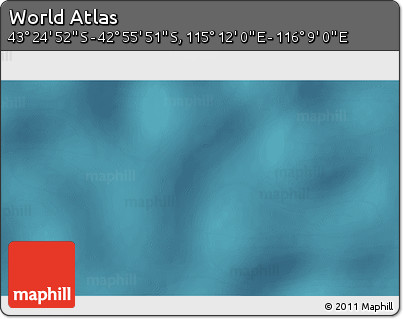 Satellite 3D Map of the Area around 43° 10' 22" S, 115° 40' 30" E