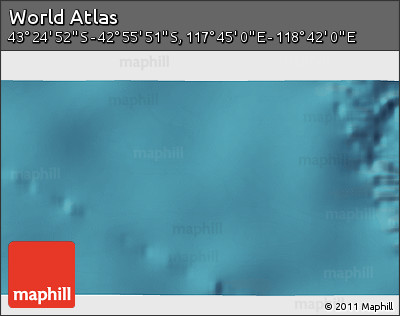 Satellite 3D Map of the Area around 43° 10' 22" S, 118° 13' 29" E