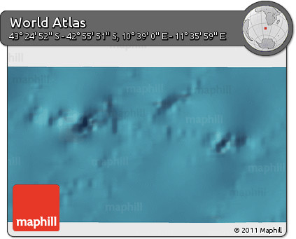 Satellite 3D Map of the Area around 43° 10' 22" S, 11° 7' 30" E