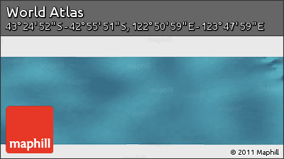 Satellite Panoramic Map of the Area around 43° 10' 22" S, 123° 19' 29" E