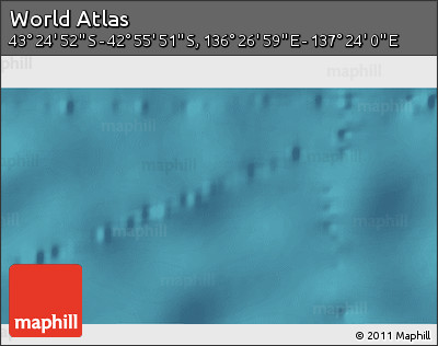 Satellite 3D Map of the Area around 43° 10' 22" S, 136° 55' 30" E