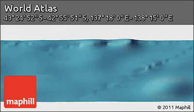 Satellite Panoramic Map of the Area around 43° 10' 22" S, 137° 46' 30" E