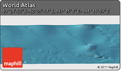 Satellite Panoramic Map of the Area around 43° 10' 22" S, 143° 43' 29" E
