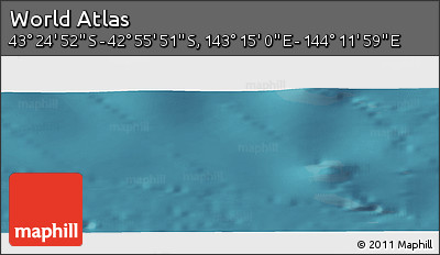 Satellite Panoramic Map of the Area around 43° 10' 22" S, 143° 43' 29" E