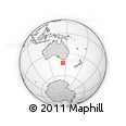 Outline Map of the Area around 43° 10' 22" S, 144° 34' 29" E, rectangular outline
