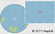 Savanna Style Location Map of the area around 43° 10' 22" S, 155° 28' 29" W