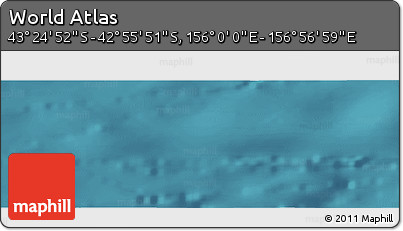 Satellite Panoramic Map of the Area around 43° 10' 22" S, 156° 28' 29" E