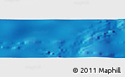 Shaded Relief Panoramic Map of the area around 43° 10' 22" S, 157° 10' 30" W