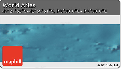 Satellite Panoramic Map of the Area around 43° 10' 22" S, 159° 1' 30" E