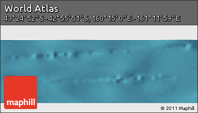 Satellite Panoramic Map of the Area around 43° 10' 22" S, 160° 43' 29" E