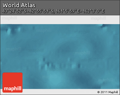 Satellite 3D Map of the Area around 43° 10' 22" S, 161° 34' 29" E