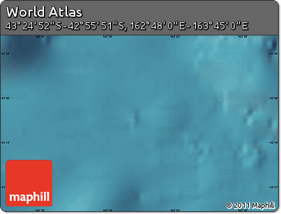 Satellite Map of the Area around 43° 10' 22" S, 163° 16' 30" E