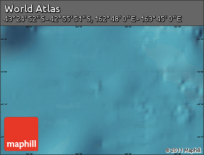 Satellite Map of the Area around 43° 10' 22" S, 163° 16' 30" E