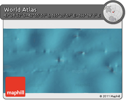 Satellite 3D Map of the Area around 43° 10' 22" S, 165° 49' 29" E