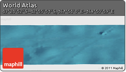 Satellite Panoramic Map of the Area around 43° 10' 22" S, 168° 22' 30" E
