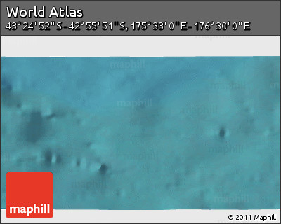 Satellite 3D Map of the Area around 43° 10' 22" S, 176° 1' 30" E
