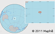 Gray Location Map of the area around 43° 10' 22" S, 176° 43' 29" W