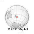 Outline Map of the Area around 43° 10' 22" S, 176° 43' 29" W, rectangular outline